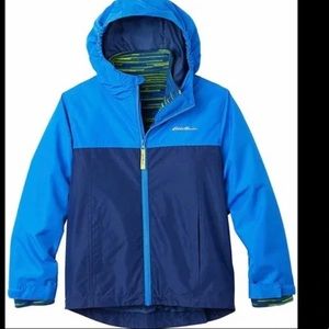 - Eddie Bauer Large Boys Snow jacket with removable fleece insert BLUE